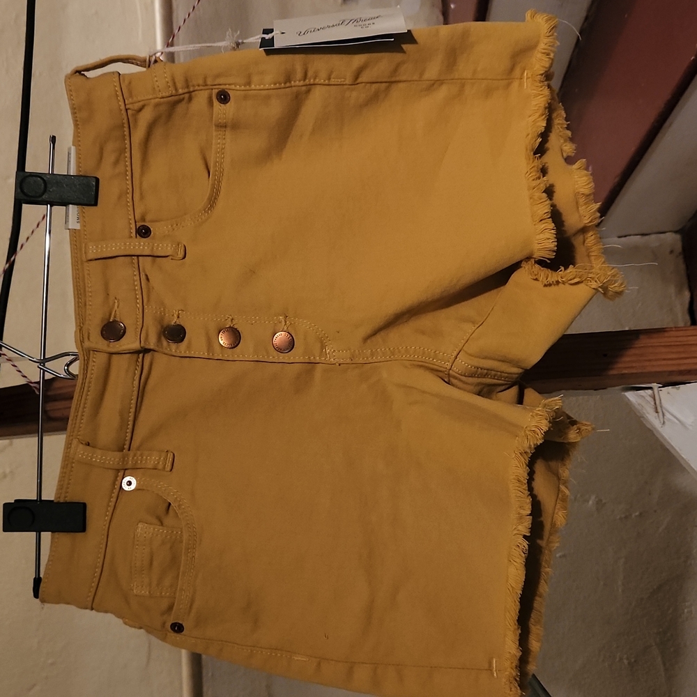 Universal Thread Button-fly Distressed Shorts
